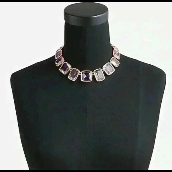 J Crew Faceted Crystal Necklace - Picture 2 of 3